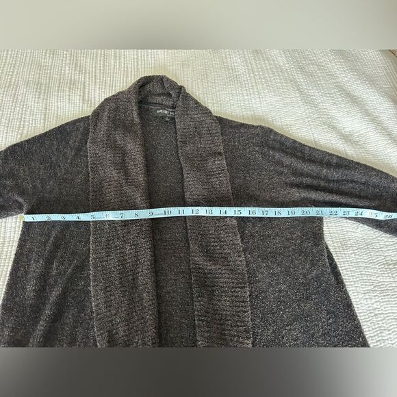 Barefoot Dreams Women’s Dark Gray Soft Cozy Open Cardigan Size Medium - Picture 11 of 15